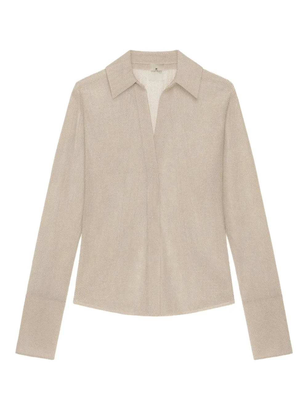 Рубашка с длинными рукавами Courrèges, нейтральный
Рубашка с длинными рукавами Courrèges, нейтральный