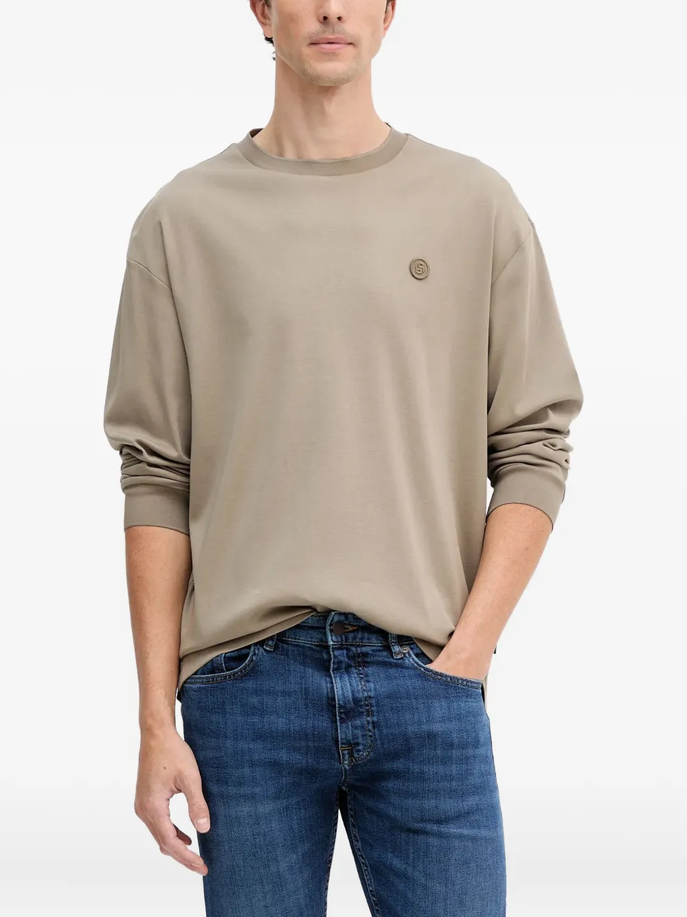 Футболка с длинными рукавами Boss, нейтральный
Футболка с длинными рукавами Boss, нейтральный