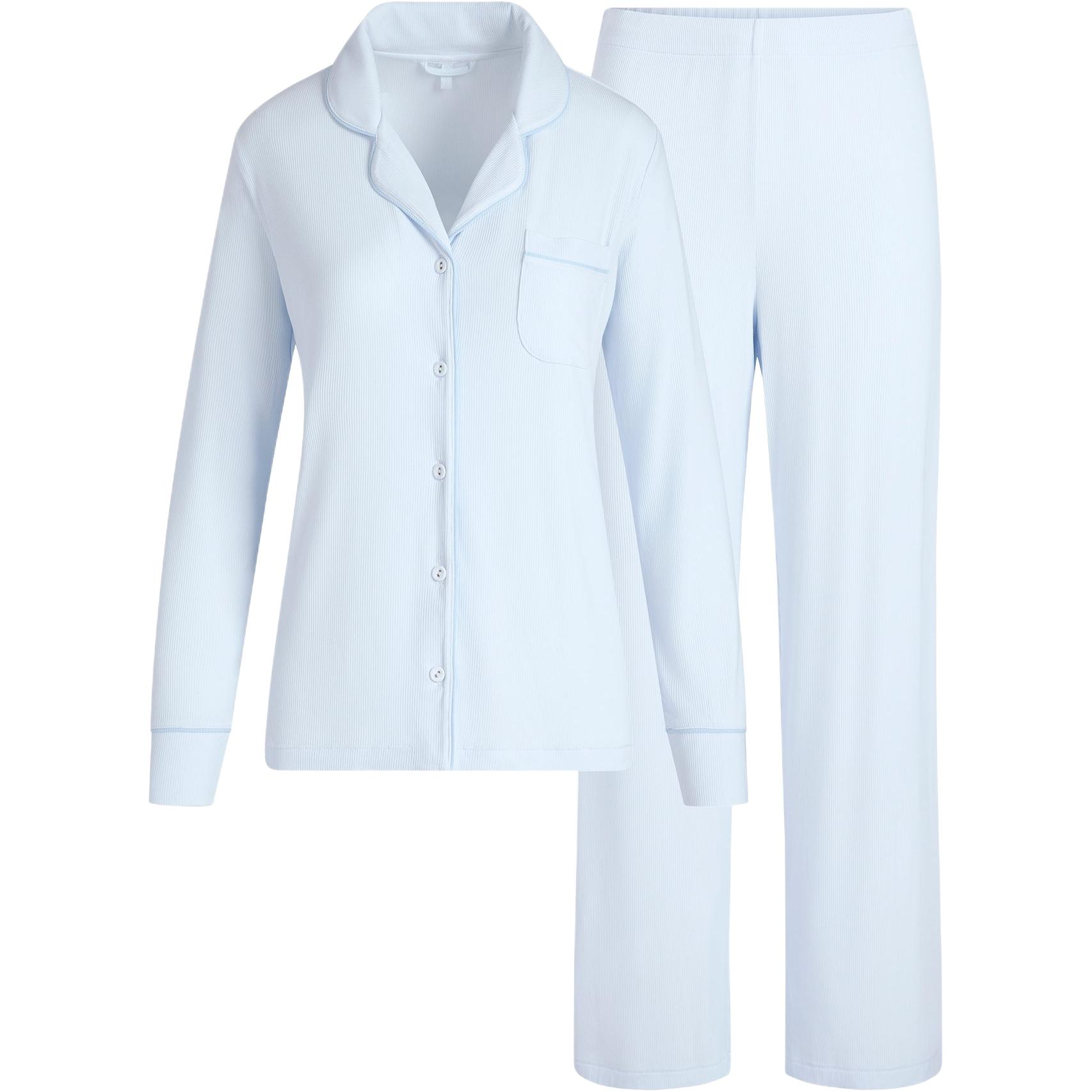 Skims SS25 SOFT LOUNGE SLEEP SET Пижамный комплект для женщин BLUE QUARTZ/Blue Quartz
Skims SS25 SOFT LOUNGE SLEEP SET Пижамный комплект для женщин BLUE QUARTZ/Blue Quartz