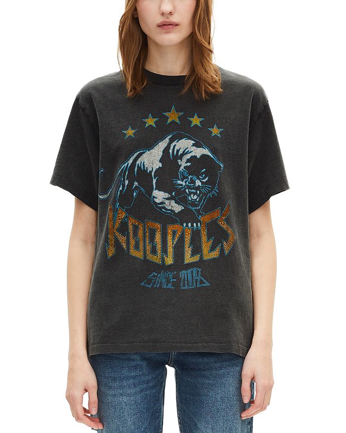 Футболка с пайетками Graphic Tee The Kooples, черный
Футболка с пайетками Graphic Tee The Kooples, черный