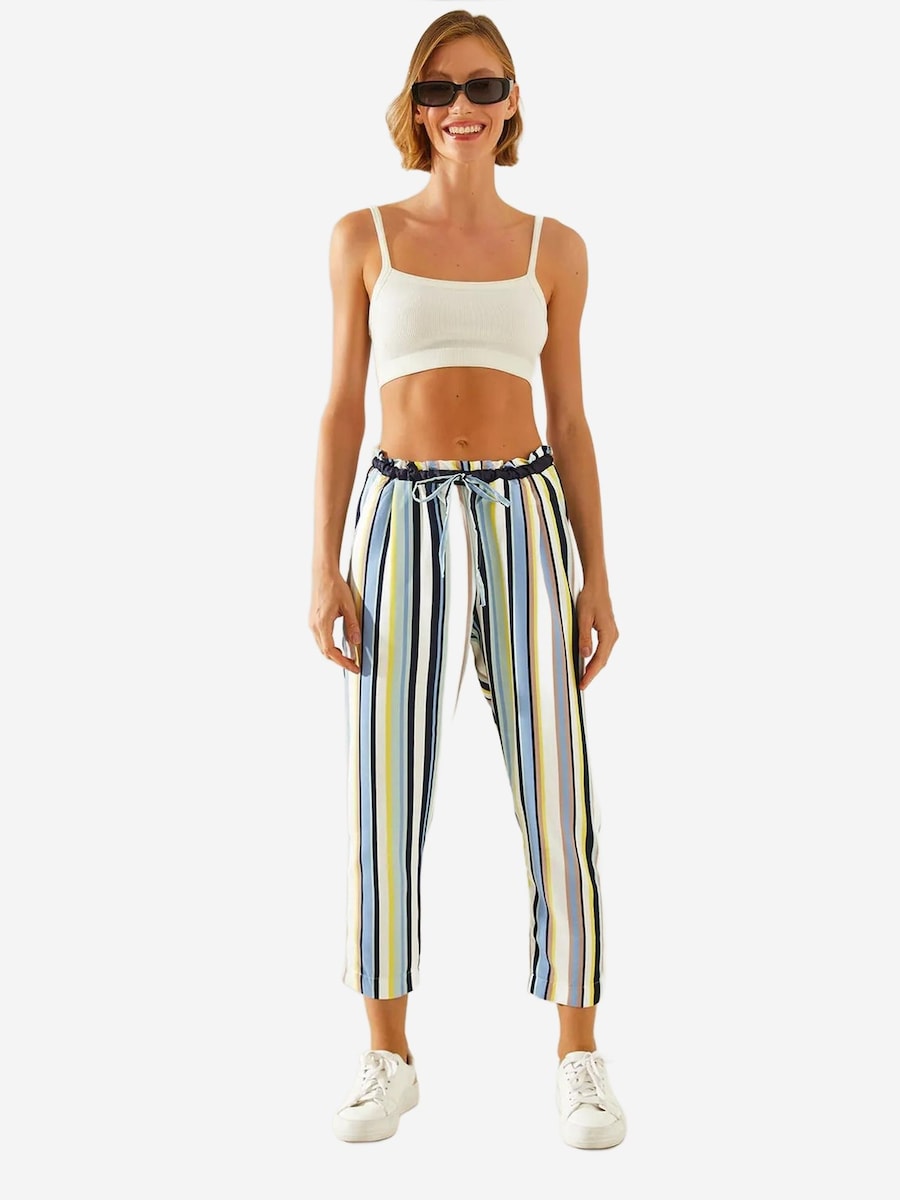 Обычные брюки Bianco Lucci, темно-синий/светло-синий
Обычные брюки Bianco Lucci, темно-синий/светло-синий