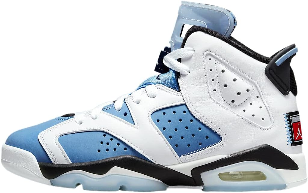 Кроссовки Nike Jordan 6 Retro для мальчиков, белый/черный/синий
Кроссовки Nike Jordan 6 Retro для мальчиков, белый/черный/синий