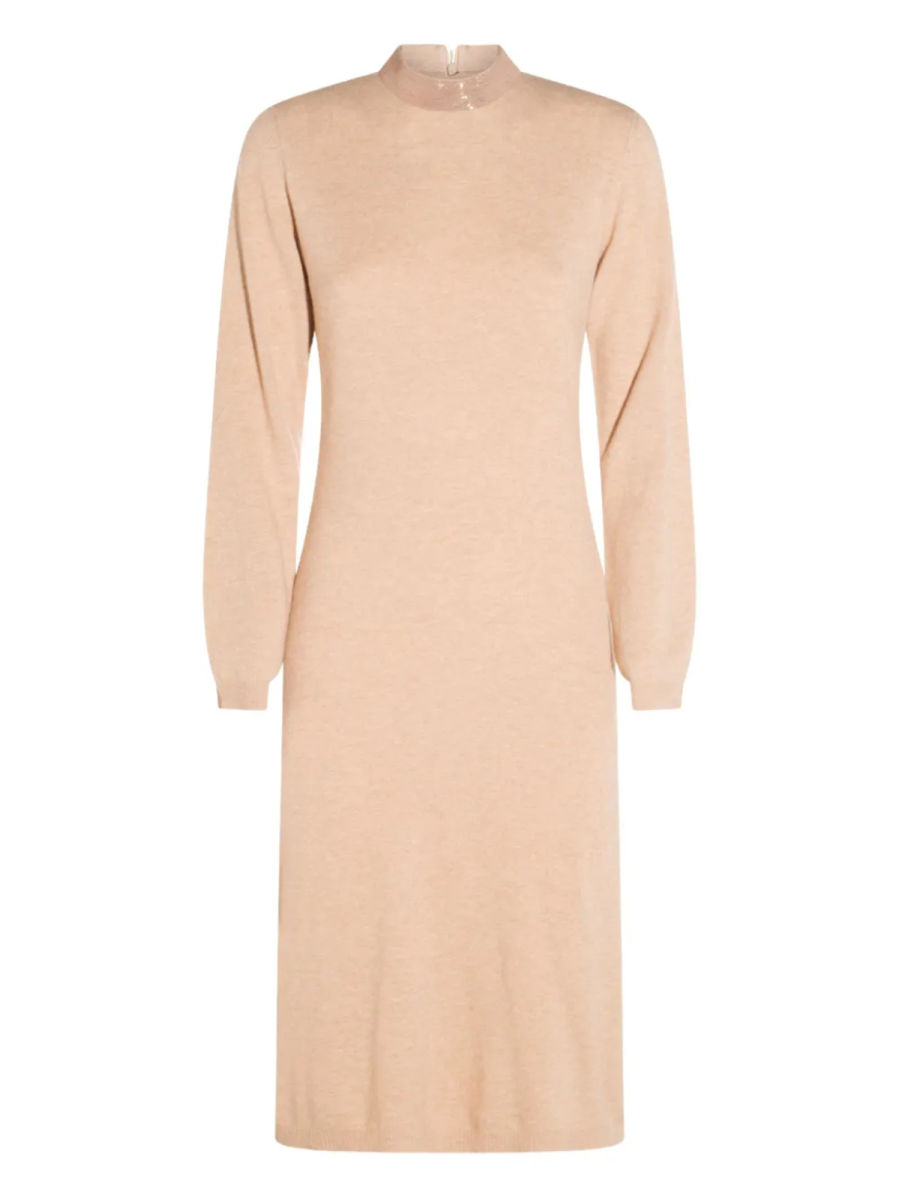 Платье с высоким воротом и длинными рукавами Fabiana Filippi, нейтральный
Платье с высоким воротом и длинными рукавами Fabiana Filippi, нейтральный