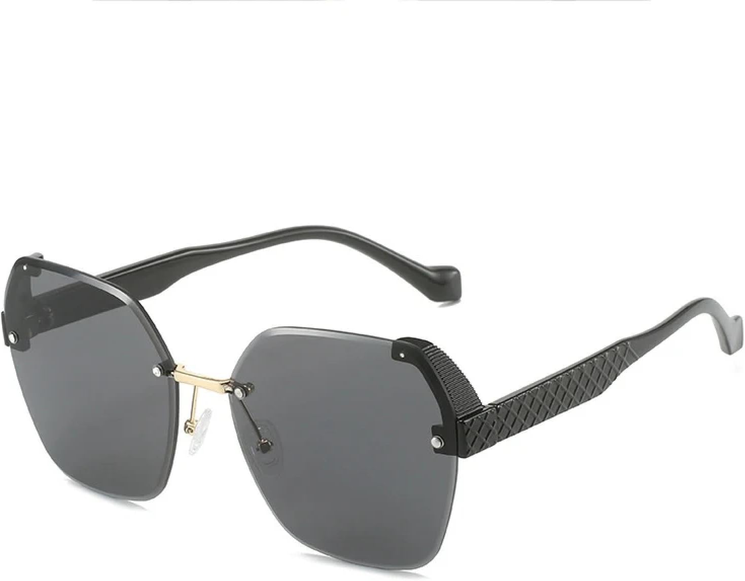 Ретро-солнцезащитные очки без оправы из металла для женщин и мужчин, модные, роскошные, классические, для путешествий, уличной фотографии, с защитой от УФ-излучения UV400 (черно-серые) TKKTLLT, Black Gray
Ретро-солнцезащитные очки без оправы из металла для женщин и мужчин, модные, роскошные, классические, для путешествий, уличной фотографии, с защитой от УФ-излучения UV400 (черно-серые) TKKTLLT, Black Gray