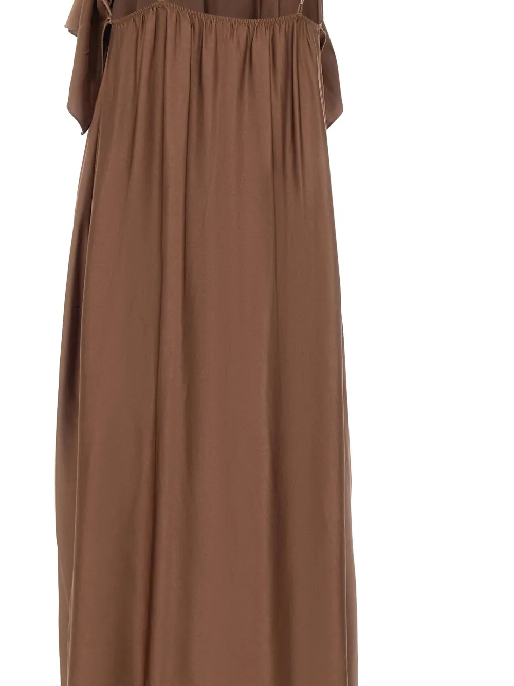 Платье макси с V-образным вырезом и оборками kaos, коричневый
Платье макси с V-образным вырезом и оборками kaos, коричневый
