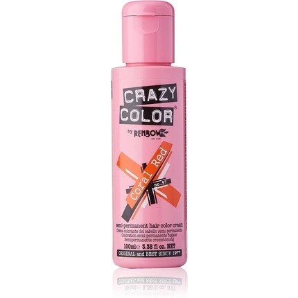 Краска для волос Crazy Color Кораллово-красный 100мл
Краска для волос Crazy Color Кораллово-красный 100мл