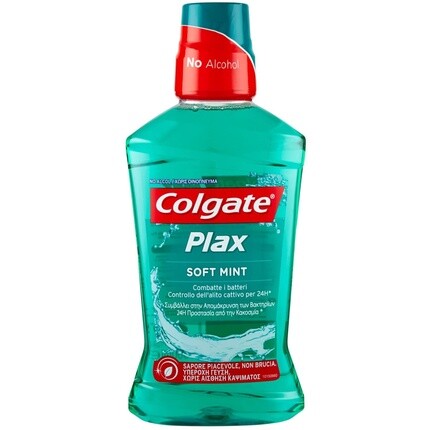 Plax Soft Мятный ополаскиватель для рта 500мл, Colgate
Plax Soft Мятный ополаскиватель для рта 500мл, Colgate