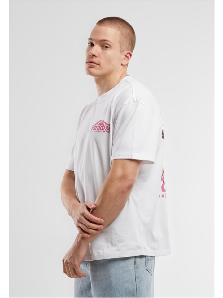Футболка Paradise Land Oversize Tee белого цвета Mister Tee
Футболка Paradise Land Oversize Tee белого цвета Mister Tee