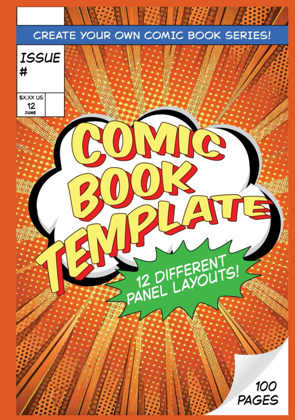 Create Your Own Comic Book Series | 7"x10" | Comic Book Template: Graphic Novel Sketch Pad | 12 Blank Comic Book Page Layouts (Independently published)
Create Your Own Comic Book Series | 7"x10" | Comic Book Template: Graphic Novel Sketch Pad | 12 Blank Comic Book Page Layouts (Independently published)