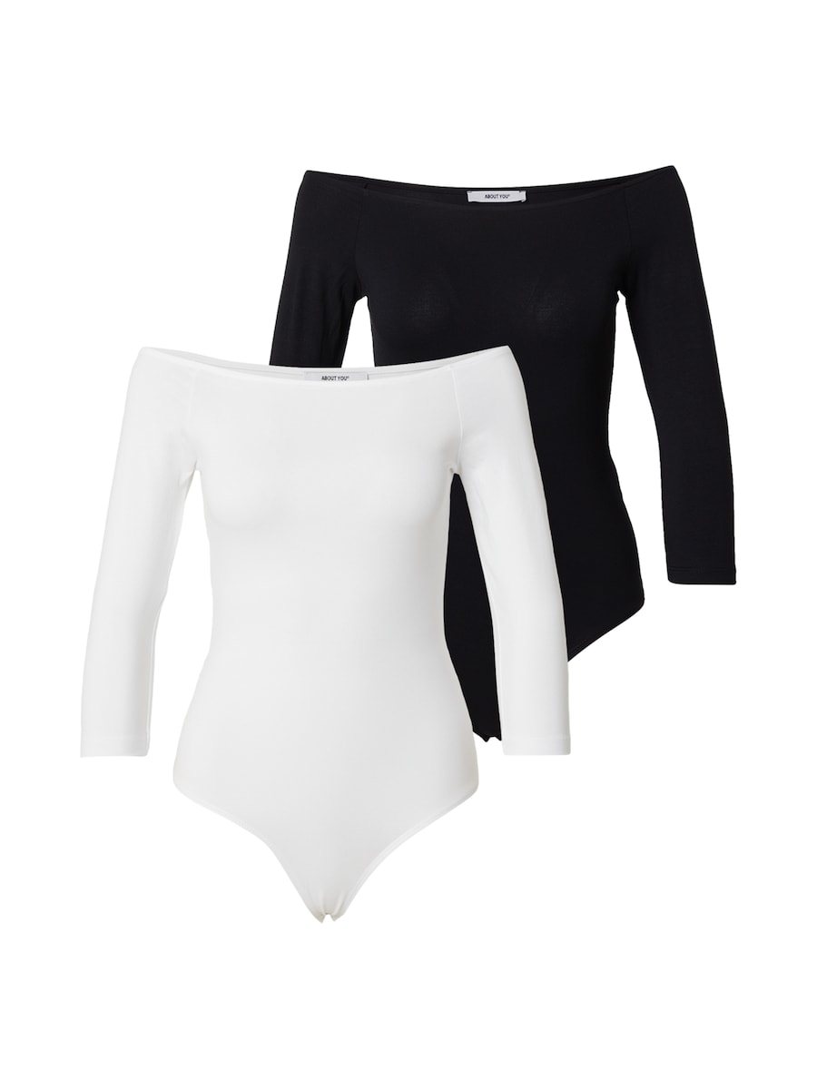 Боди-рубашка ABOUT YOU Hanne, черный/белый
Боди-рубашка ABOUT YOU Hanne, черный/белый