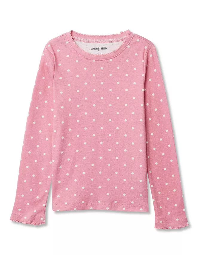 Рубашка с длинным рукавом для девочек, вязаная ажурным узором Lands' End, розовый
Рубашка с длинным рукавом для девочек, вязаная ажурным узором Lands' End, розовый