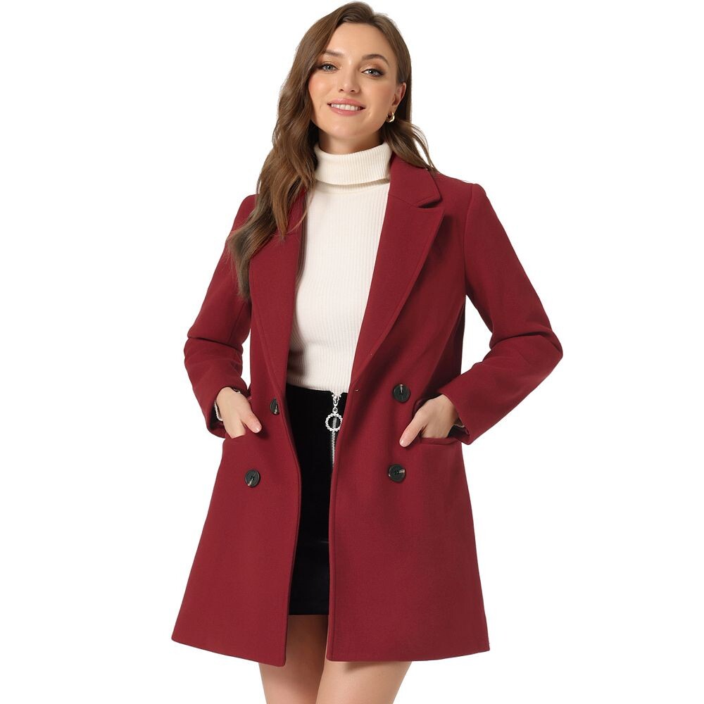 Женский двубортный плащ средней длины с лацканами и поясом ALLEGRA K, цвет Dark Red, Красный, Женский двубортный плащ средней длины с лацканами и поясом ALLEGRA K, цвет Dark Red
Женский двубортный плащ средней длины с лацканами и поясом ALLEGRA K, цвет Dark Red, Красный, Женский двубортный плащ средней длины с лацканами и поясом ALLEGRA K, цвет Dark Red