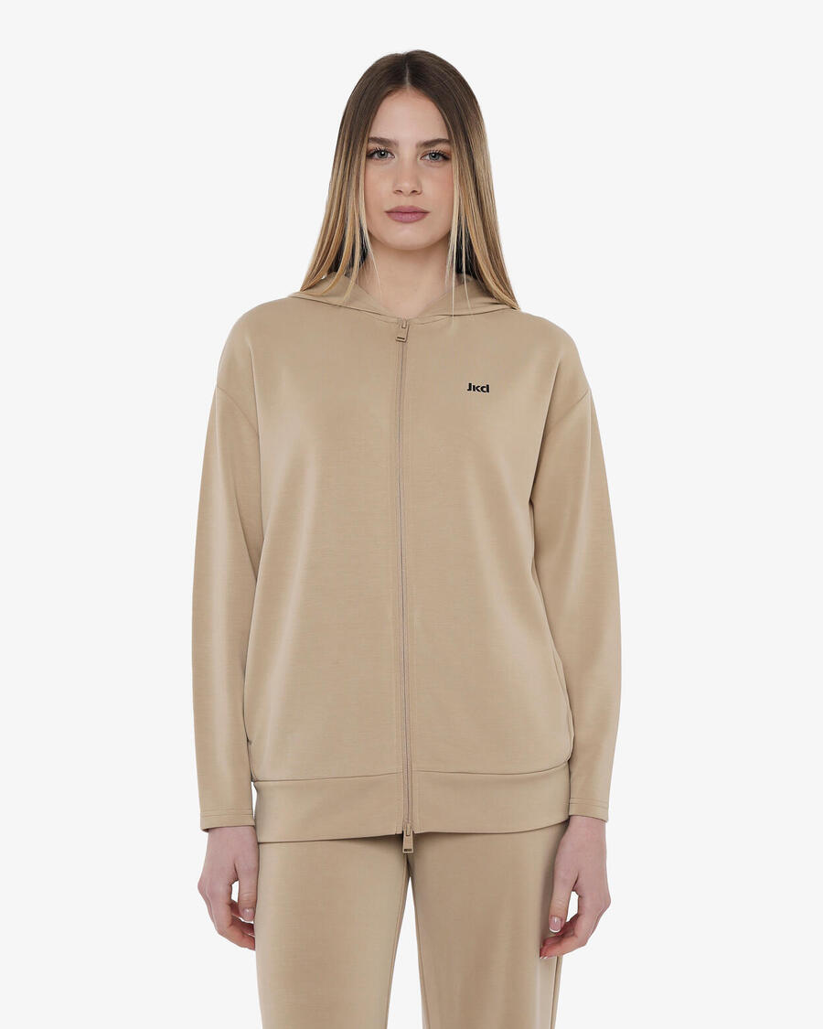 JAKED Бежевая женская толстовка из синтетического материала для фитнеса
JAKED Бежевая женская толстовка из синтетического материала для фитнеса