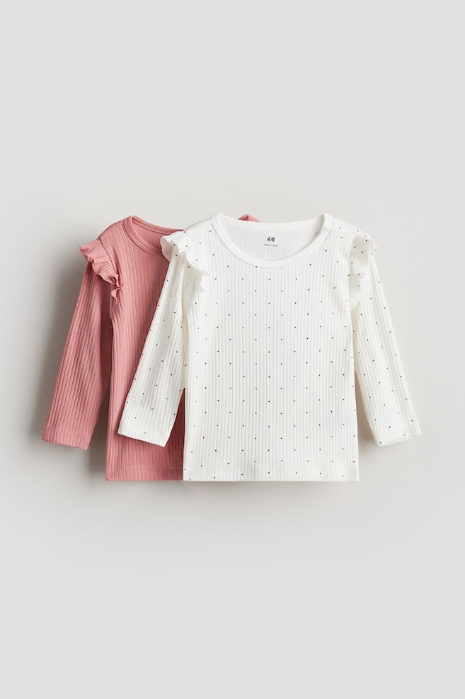 2 пары рубашек из джерси в рубчик H&M, розовый
2 пары рубашек из джерси в рубчик H&M, розовый