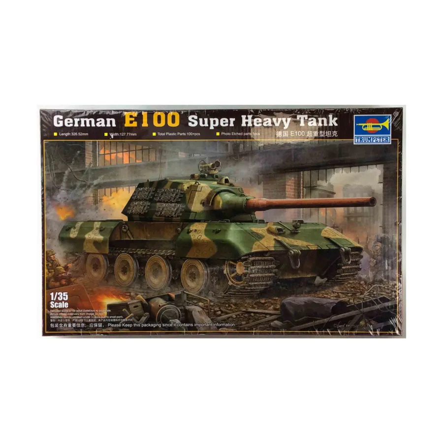 Немецкий сверхтяжелый танк E100, Military Models (1:35) (Trumpeter Models)
Немецкий сверхтяжелый танк E100, Military Models (1:35) (Trumpeter Models)