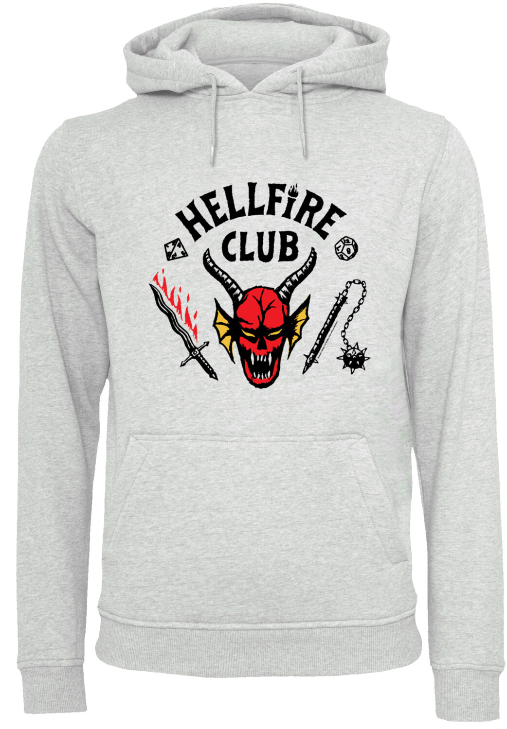 Пуловер F4NT4STIC Hoodie Stranger Things Hellfire Club Netflix TV Series, цвет grau meliert
Пуловер F4NT4STIC Hoodie Stranger Things Hellfire Club Netflix TV Series, цвет grau meliert