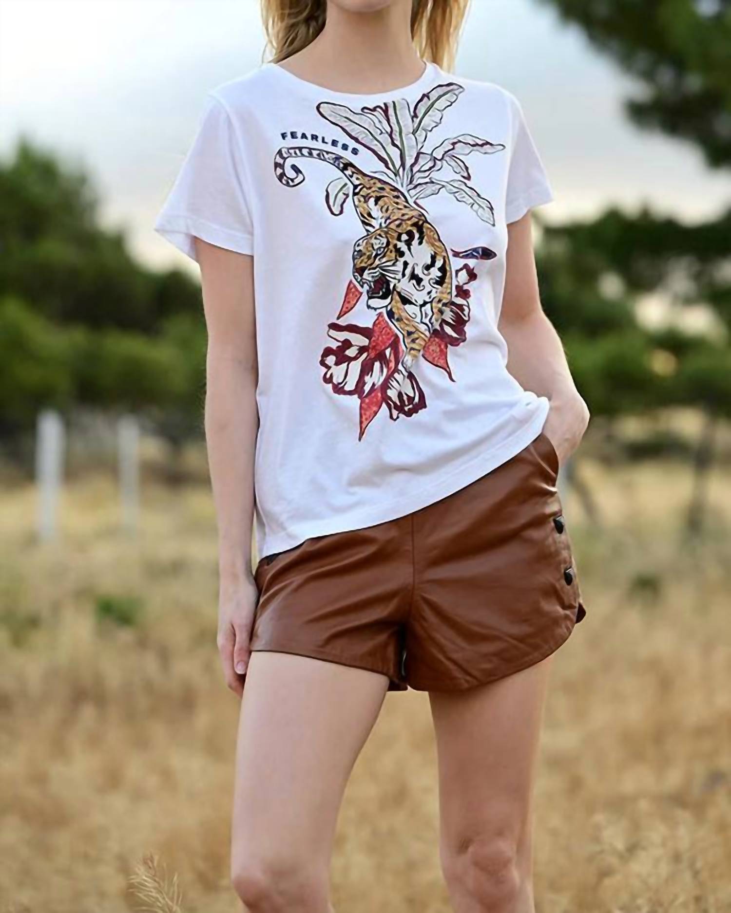 Футболка с тигром белого цвета Las Surenas
Футболка с тигром белого цвета Las Surenas