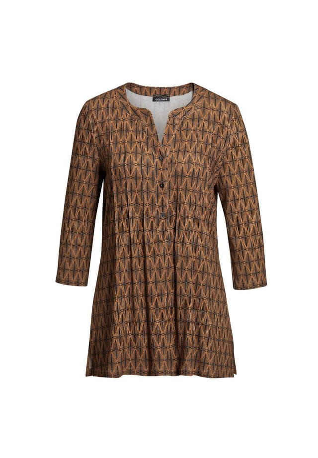 Короткий размер: туника-рубашка с принтом подчеркивающая фигуру Goldner, мультиколор
Короткий размер: туника-рубашка с принтом подчеркивающая фигуру Goldner, мультиколор