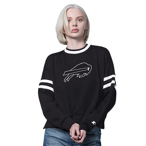 Женский черный свитшот Buffalo Bills с удлиненными плечами и укороченным кроем Starter
Женский черный свитшот Buffalo Bills с удлиненными плечами и укороченным кроем Starter