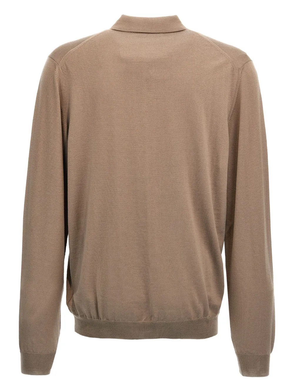 Рубашка-поло с длинными манжетами Zanone, коричневый
Рубашка-поло с длинными манжетами Zanone, коричневый