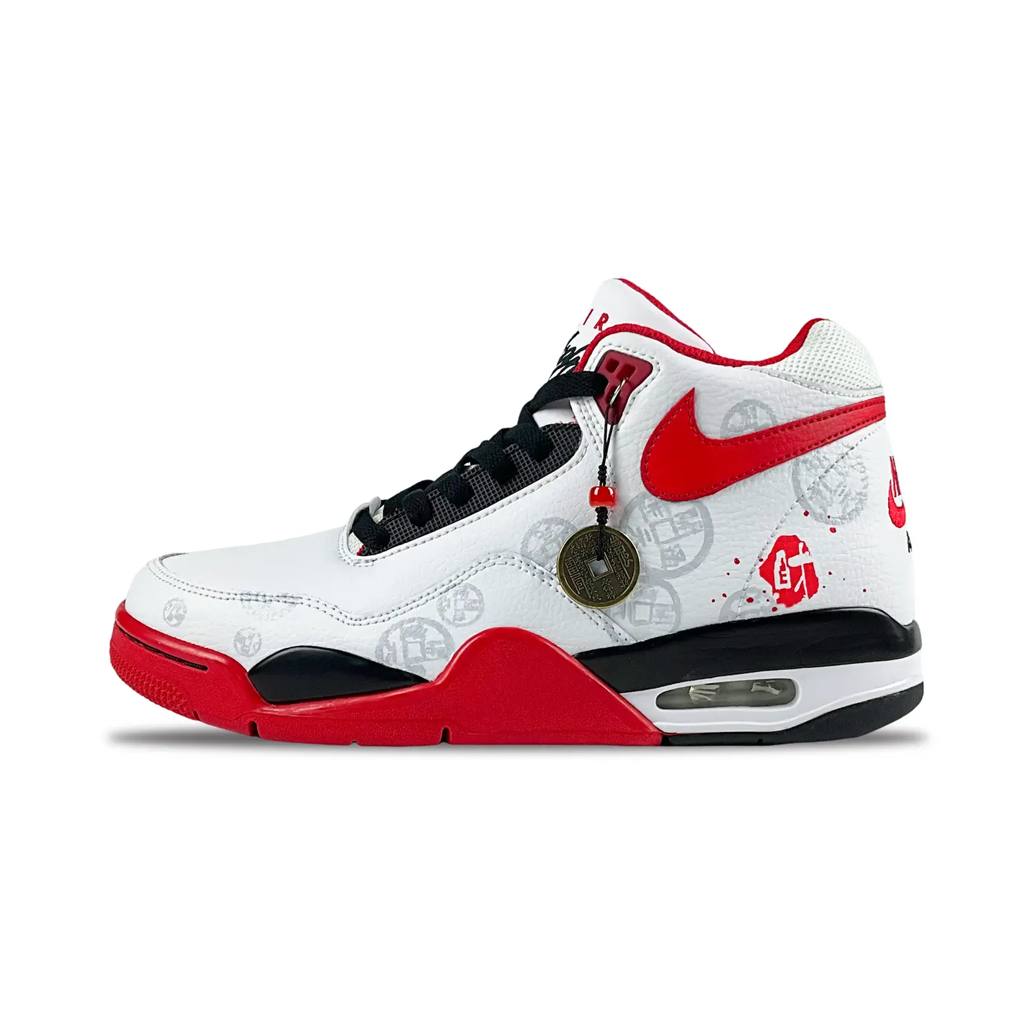 Flight Legacy Wealth Treasure устойчивые к истиранию винтажные баскетбольные кроссовки Unisex красный Nike, белый
Flight Legacy Wealth Treasure устойчивые к истиранию винтажные баскетбольные кроссовки Unisex красный Nike, белый