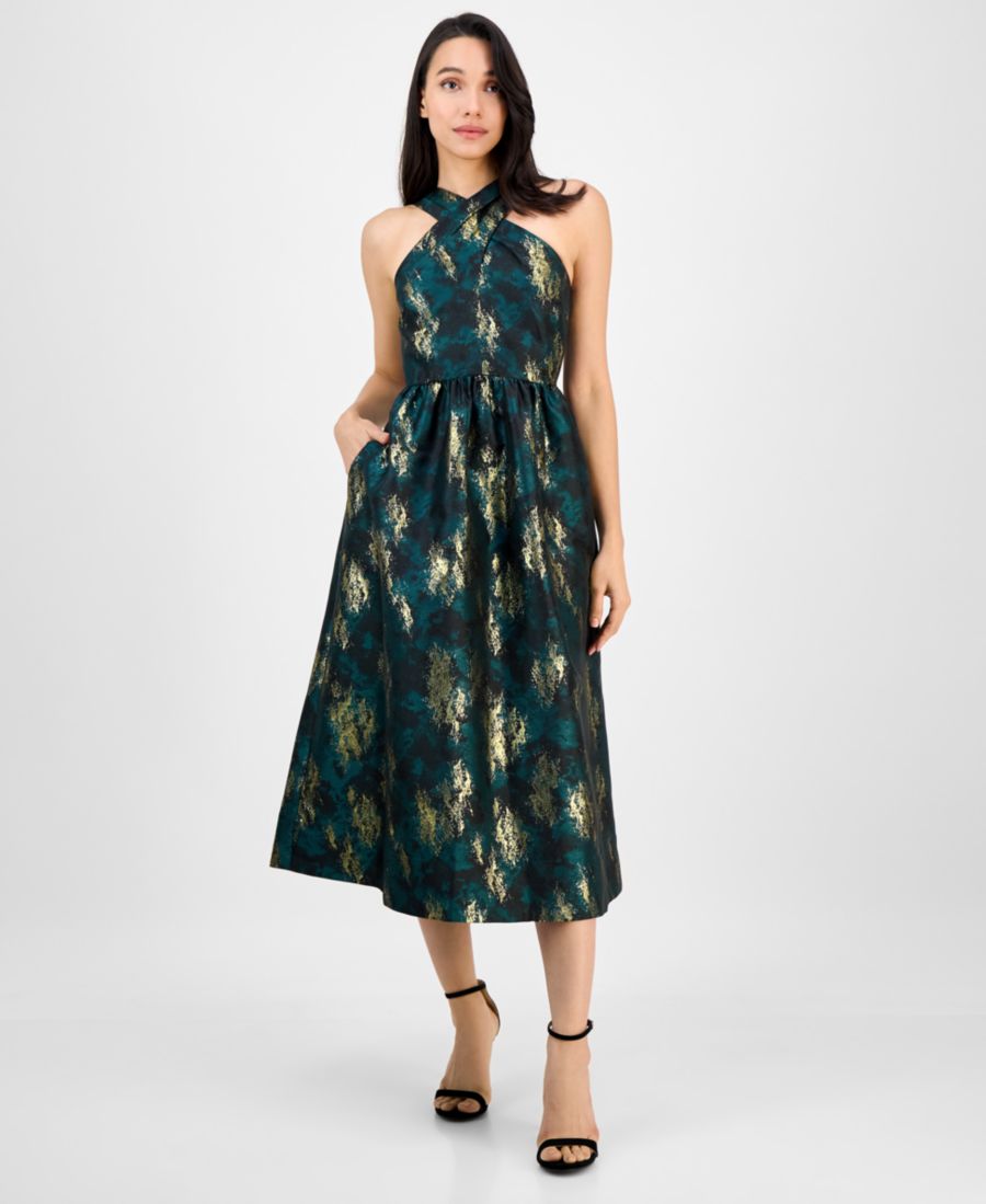 Женское миди-платье с перекрестными бретелями без рукавов Anne Klein, EMERALD JEWEL MULTI (XX)
Женское миди-платье с перекрестными бретелями без рукавов Anne Klein, EMERALD JEWEL MULTI (XX)