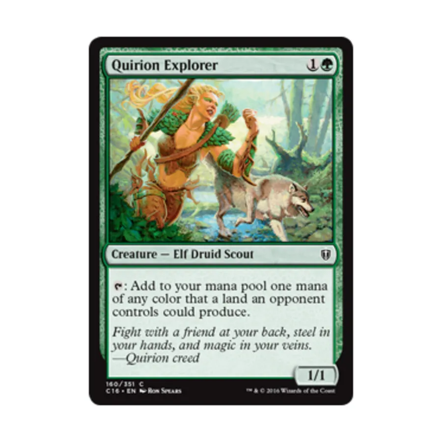 CCG Квирионский исследователь (клавиша C), MTG - Commander 2016
CCG Квирионский исследователь (клавиша C), MTG - Commander 2016