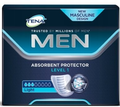 Впитывающие прокладки, для мужчин Active Fit, уровень 1, 24 шт. Tena, Essity Poland
Впитывающие прокладки, для мужчин Active Fit, уровень 1, 24 шт. Tena, Essity Poland