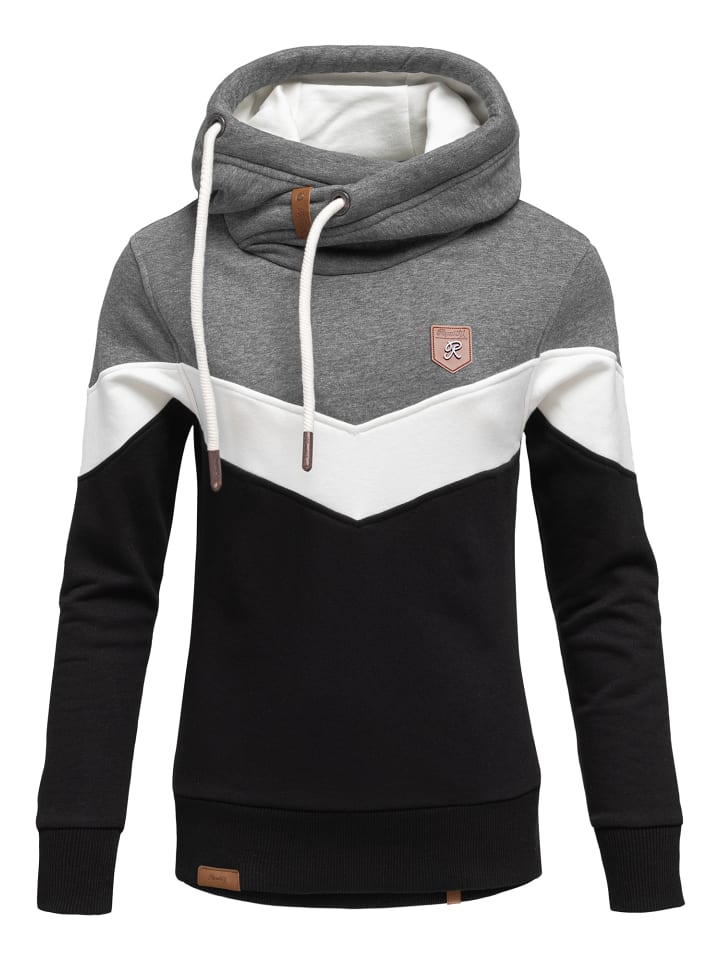 Толстовка с капюшоном REPUBLIX, антрацит/белый/черный 
Толстовка с капюшоном REPUBLIX, антрацит/белый/черный