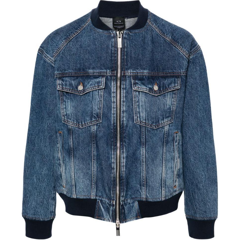 ARMANI EXCHANGE Стираная джимсовая бомбер, Blue
ARMANI EXCHANGE Стираная джимсовая бомбер, Blue