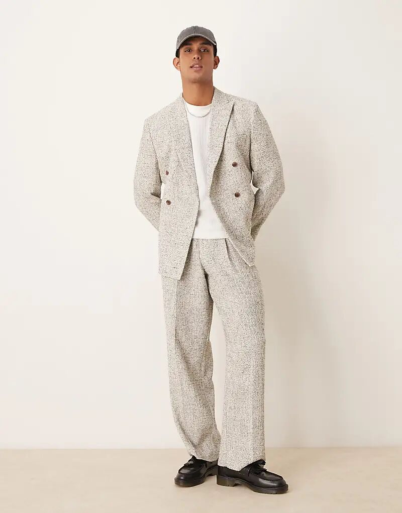 Брюки широкого покроя из фактурной ткани белого и черного цвета ASOS DESIGN
Брюки широкого покроя из фактурной ткани белого и черного цвета ASOS DESIGN