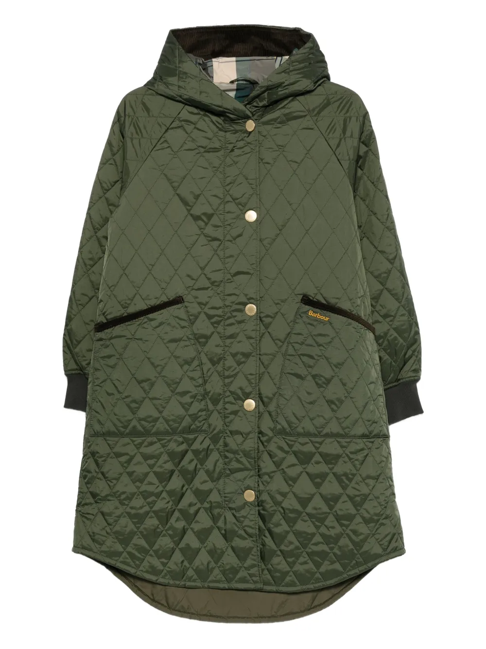 Стеганое пальто с капюшоном Barbour, зеленый
Стеганое пальто с капюшоном Barbour, зеленый