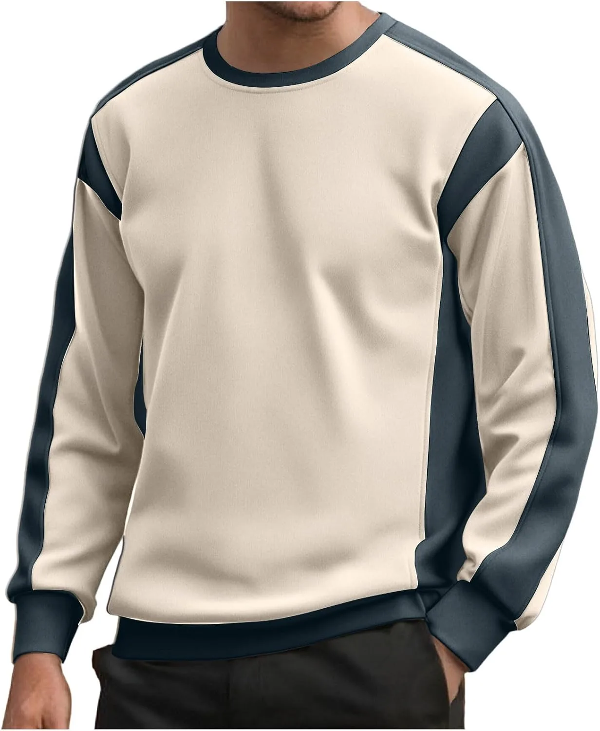 Свитшот American Style мужской осенний контрастный цвет круглый вырез Xiaojmake
Свитшот American Style мужской осенний контрастный цвет круглый вырез Xiaojmake