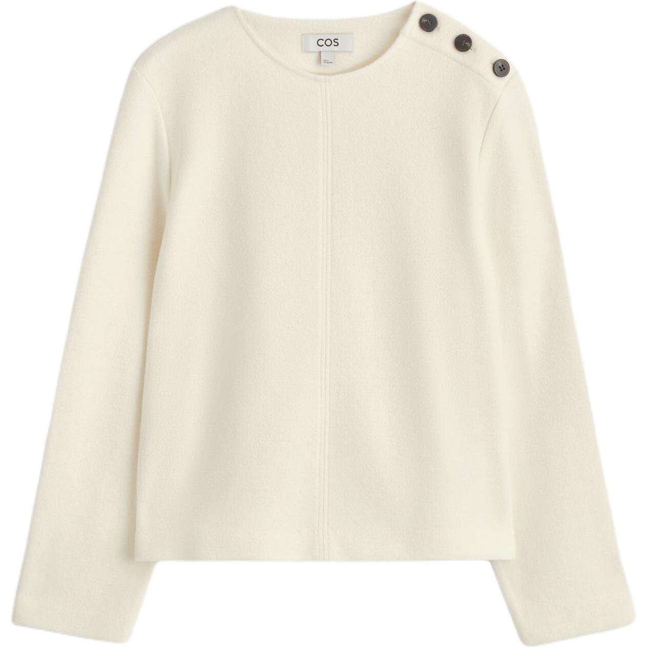 COS Свитшот женский кремово-белый
COS Свитшот женский кремово-белый