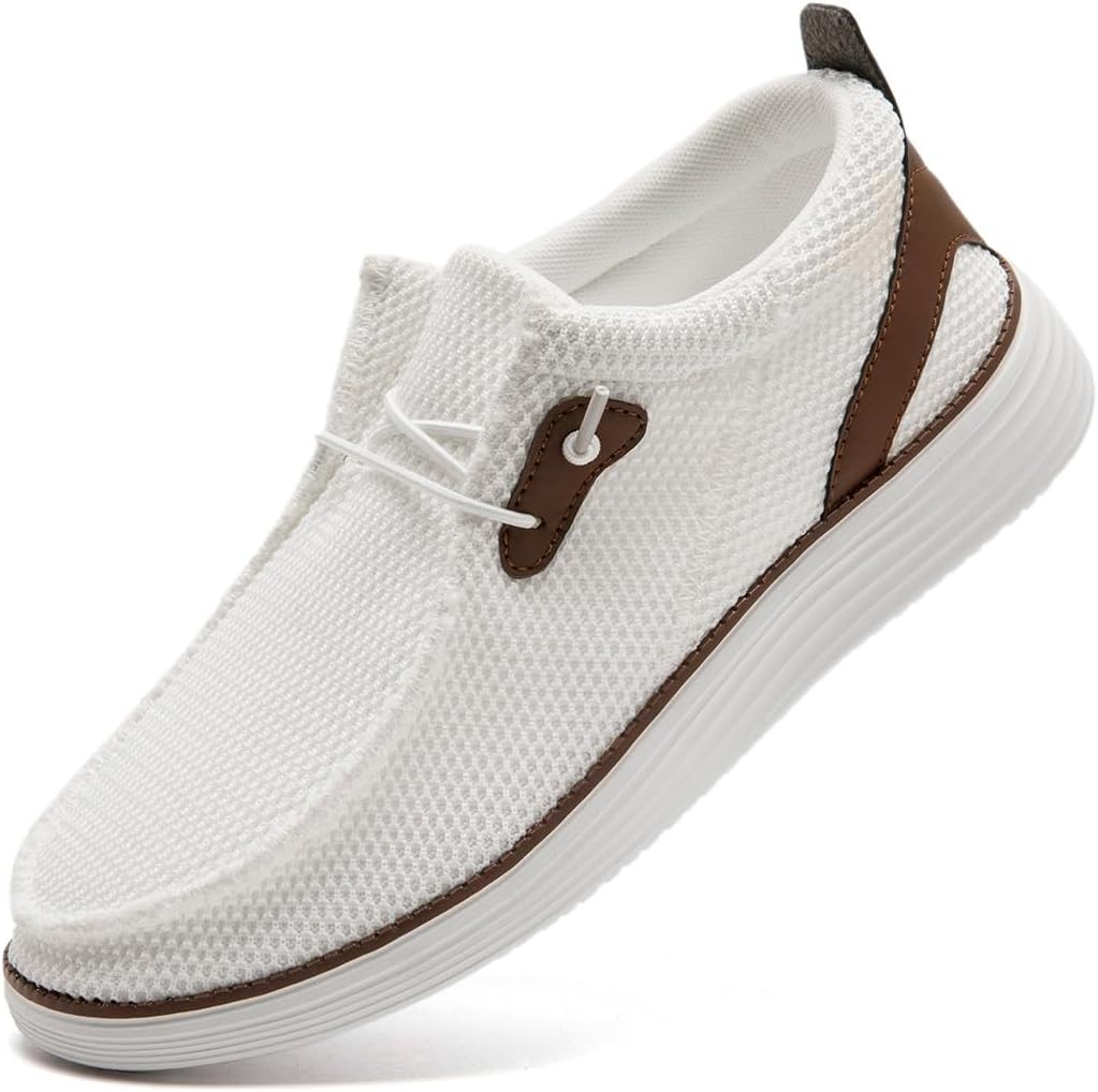 Мужские лоферы слипоны лодочные туфли кроссовки для ходьбы легкие повседневные модные спортивные туфли дышащие широкие Xkowuo, белый
Мужские лоферы слипоны лодочные туфли кроссовки для ходьбы легкие повседневные модные спортивные туфли дышащие широкие Xkowuo, белый