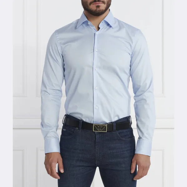 Узкая рубашка с коротким рукавом Boss, синий
Узкая рубашка с коротким рукавом Boss, синий