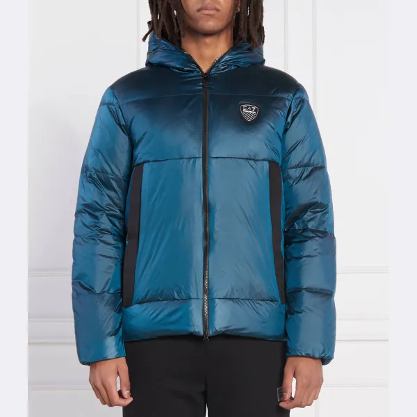 Пуховик стандартного кроя Ea7, синий
Пуховик стандартного кроя Ea7, синий