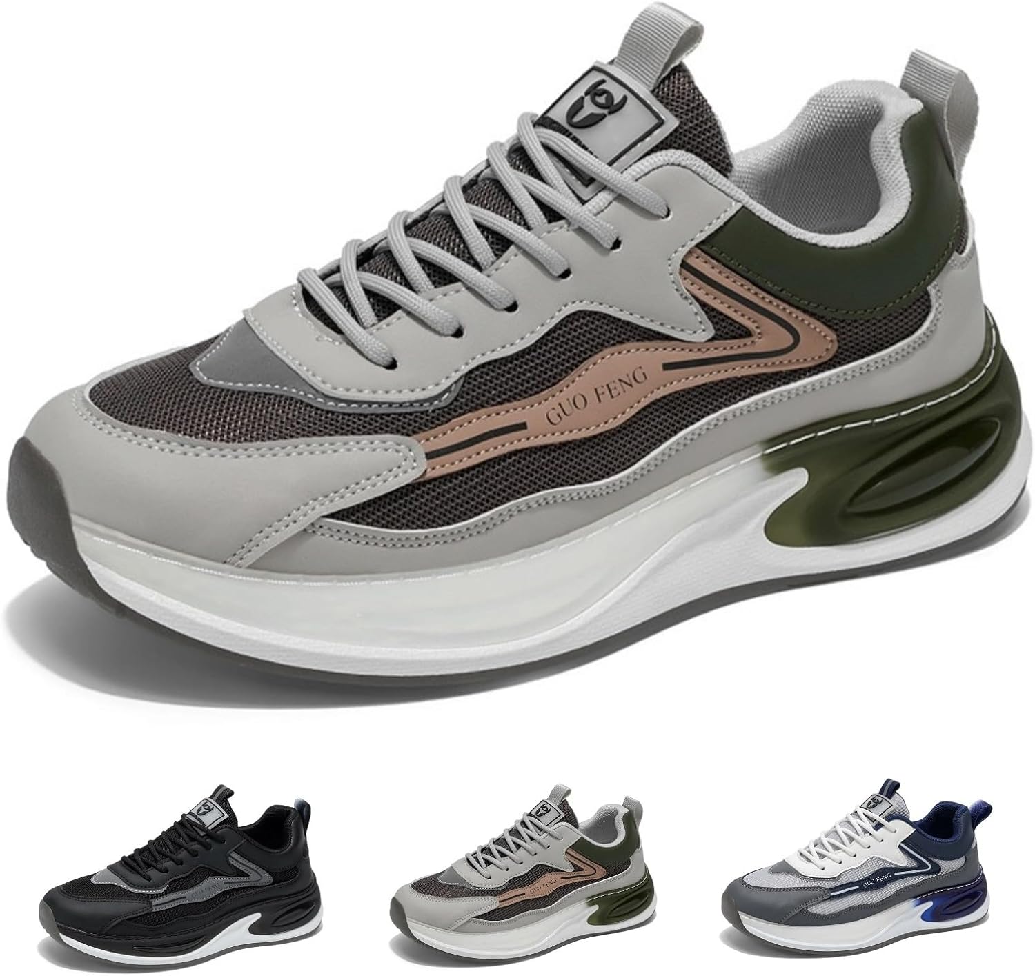 Мужские кроссовки MACEFIL, повседневные, с массивной амортизацией, энергопоглощающие, противоскользящие, стильные спортивные кроссовки для ежедневной носки, серый
Мужские кроссовки MACEFIL, повседневные, с массивной амортизацией, энергопоглощающие, противоскользящие, стильные спортивные кроссовки для ежедневной носки, серый