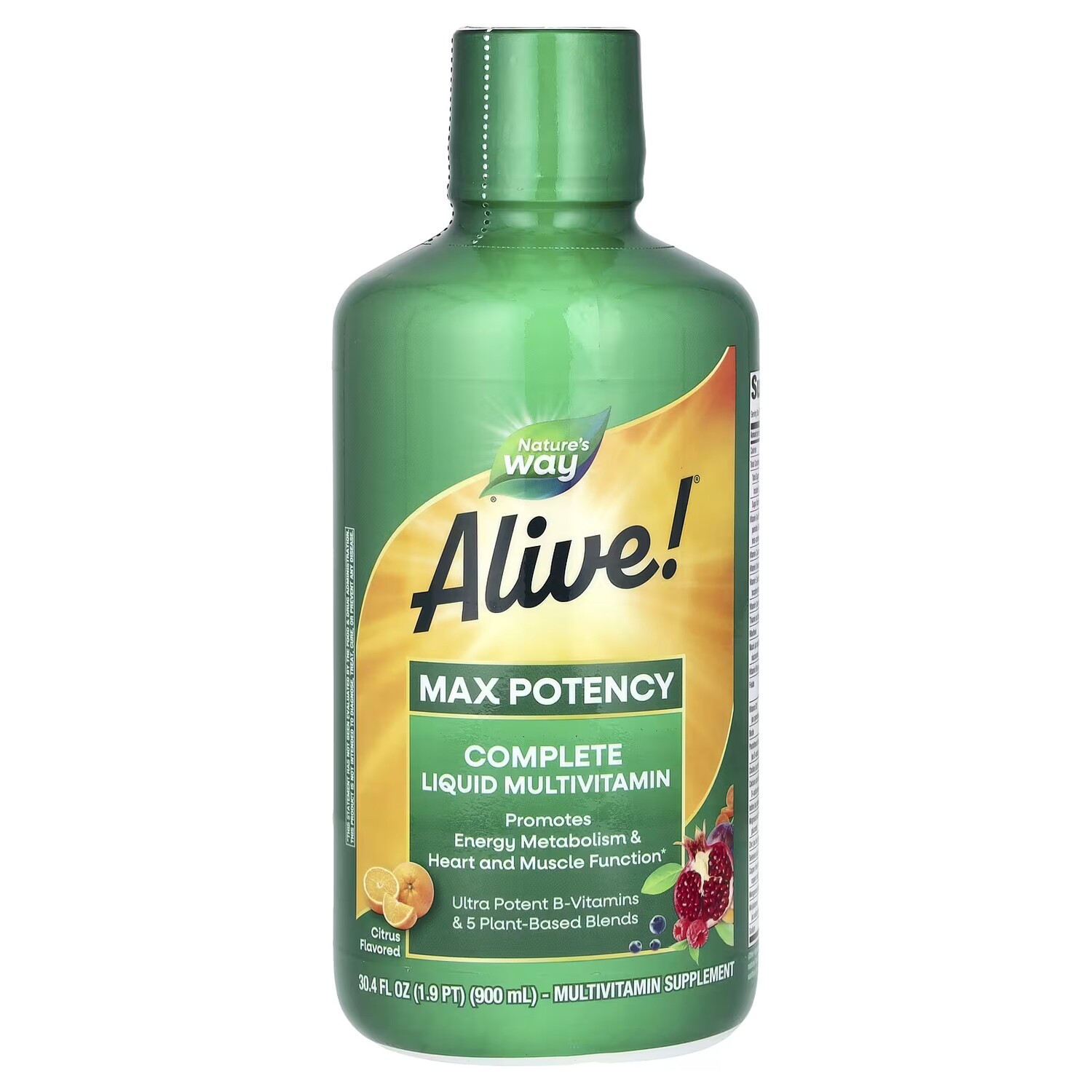 Nature's Way жив! Полный жидкий мультивитамин Max Potency Citrus, 30,4 жидких унций (900 мл)
Nature's Way жив! Полный жидкий мультивитамин Max Potency Citrus, 30,4 жидких унций (900 мл)