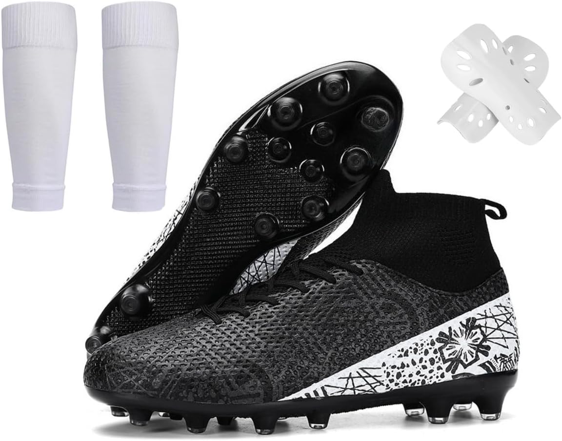 Футбольные бутсы для мужчин, высокие, для игры на искусственном газоне и с шипами AG, кроссовки для тренировки, унисекс, для женщин, подростков, мальчиков и девочек, с комплектом носков и щитков Spedify, черный
Футбольные бутсы для мужчин, высокие, для игры на искусственном газоне и с шипами AG, кроссовки для тренировки, унисекс, для женщин, подростков, мальчиков и девочек, с комплектом носков и щитков Spedify, черный