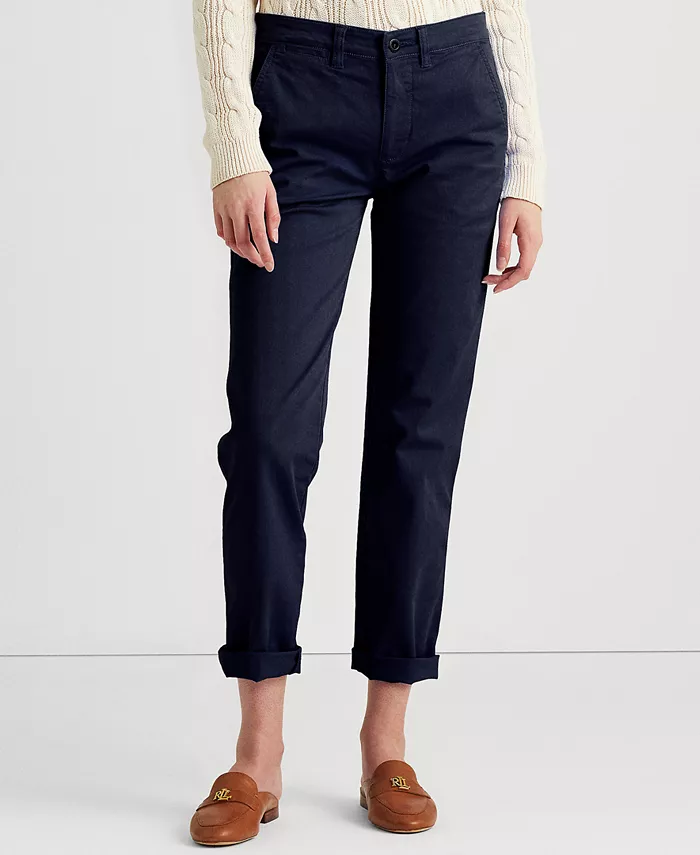 Облегающие эластичные брюки-чинос Lauren Ralph Lauren, синий
Облегающие эластичные брюки-чинос Lauren Ralph Lauren, синий