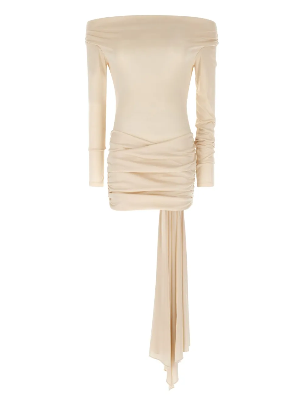 Мини-платье Wendell с оборками и открытыми плечами The Andamane, нейтральный
Мини-платье Wendell с оборками и открытыми плечами The Andamane, нейтральный