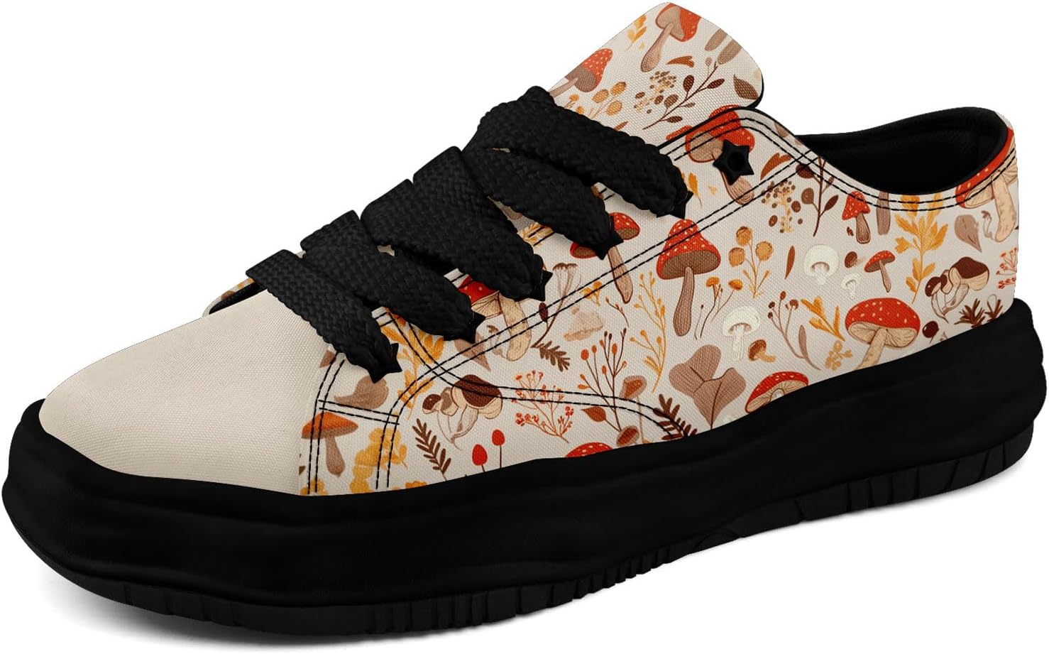 Кеды AWSOLE с грибным цветочным принтом на холщовой основе для женщин и мужчин, низкие модные шнурованные кроссовки для прогулок, повседневная обувь на весну и лето, черный/красный/коричневый
Кеды AWSOLE с грибным цветочным принтом на холщовой основе для женщин и мужчин, низкие модные шнурованные кроссовки для прогулок, повседневная обувь на весну и лето, черный/красный/коричневый