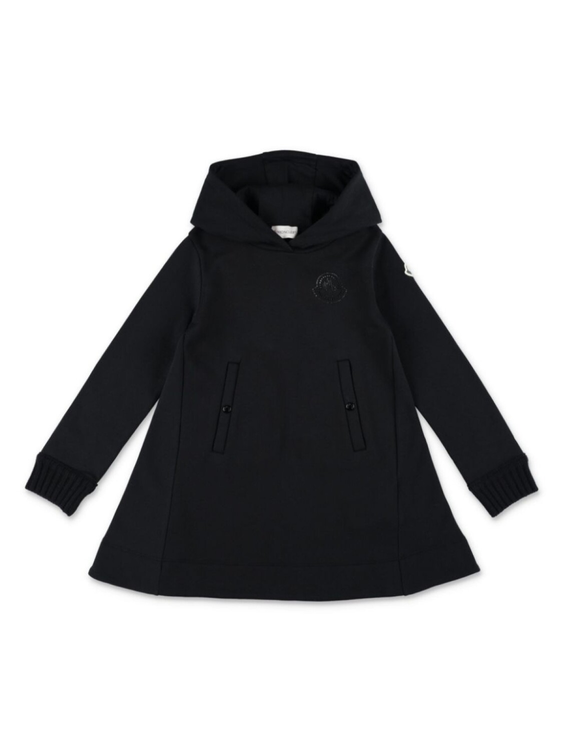 Moncler Enfant хлопковое платье с аппликацией, черный
Moncler Enfant хлопковое платье с аппликацией, черный