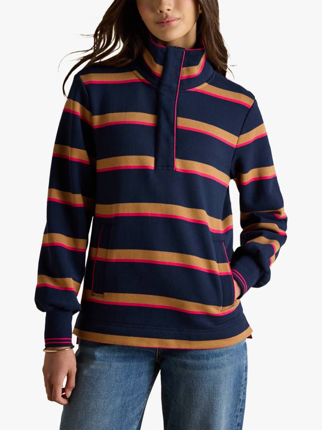 Полосатый хлопковый худи с воронкообразным воротником Joules
Полосатый хлопковый худи с воронкообразным воротником Joules