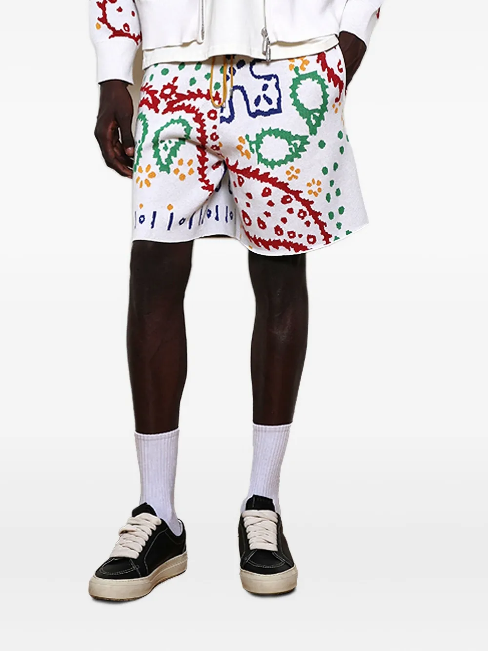 Шорты-бандана-интарсия RHUDE, белый
Шорты-бандана-интарсия RHUDE, белый