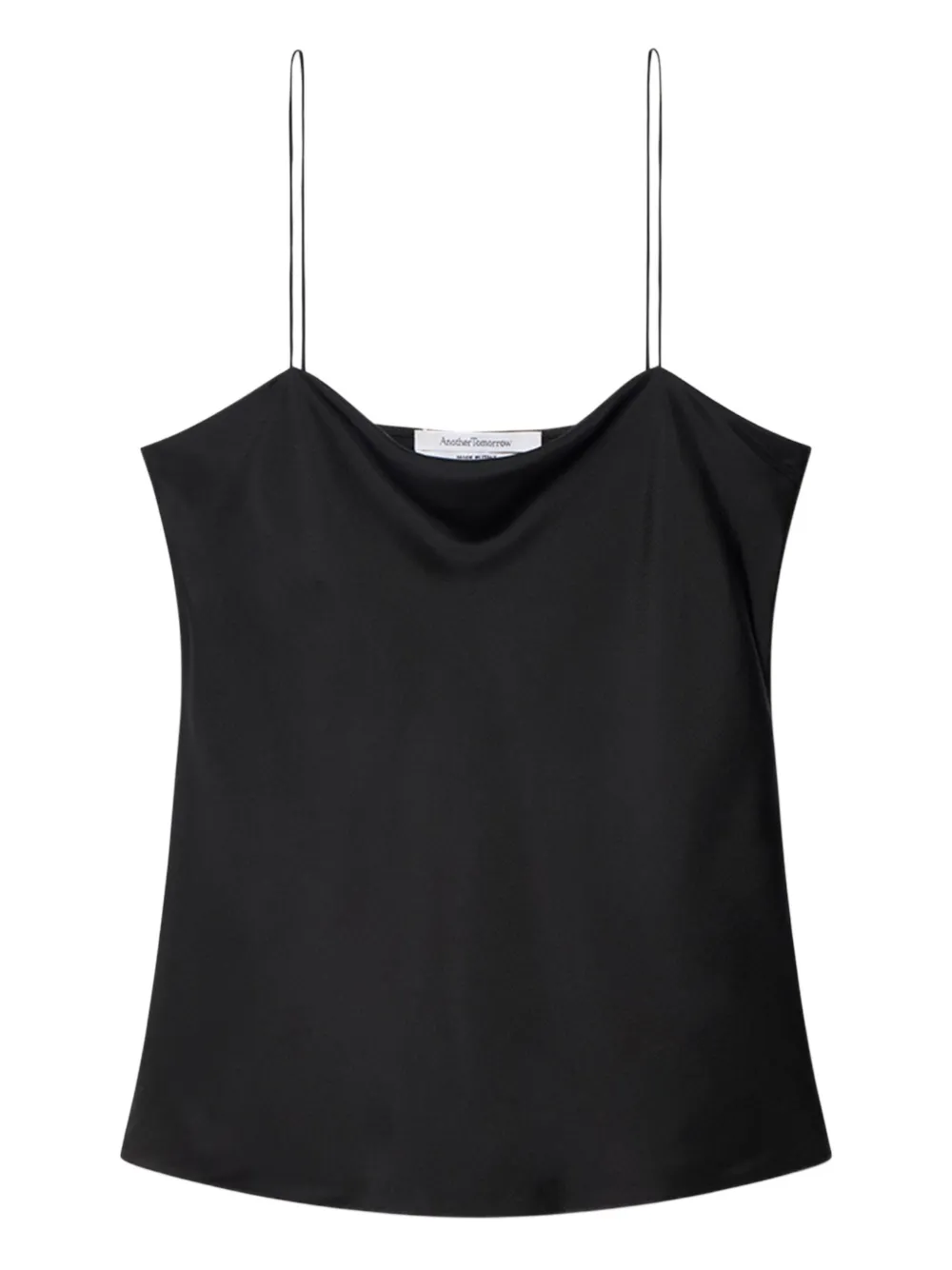 Шелковый топ без застежки Another Tomorrow, черный
Шелковый топ без застежки Another Tomorrow, черный