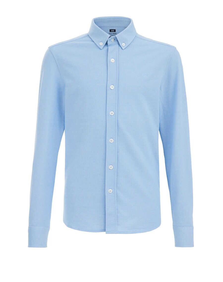 Рубашка на пуговицах стандартного кроя We Fashion, синий
Рубашка на пуговицах стандартного кроя We Fashion, синий