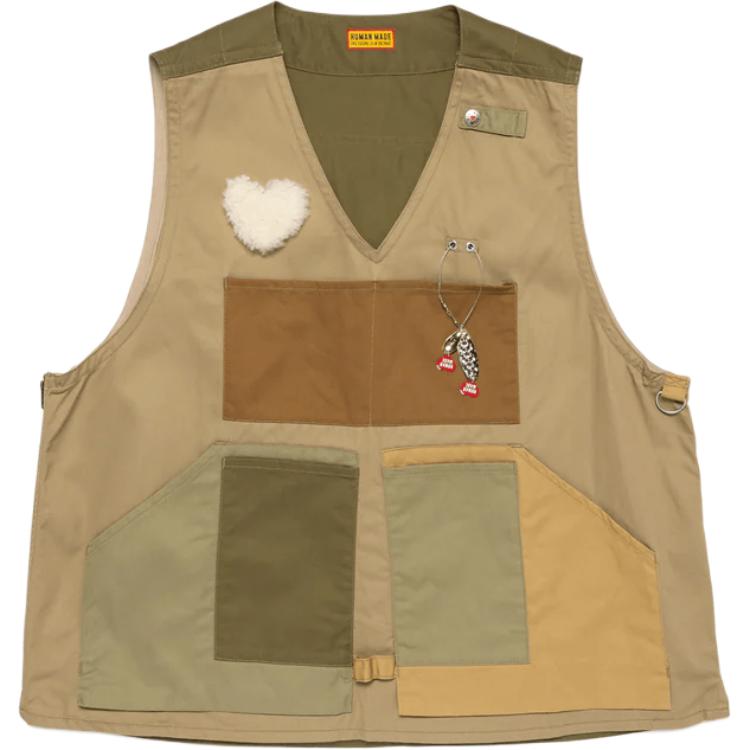 Многофункциональный майка для рыбалки с карманами HUMAN MADE, оливковый
Многофункциональный майка для рыбалки с карманами HUMAN MADE, оливковый