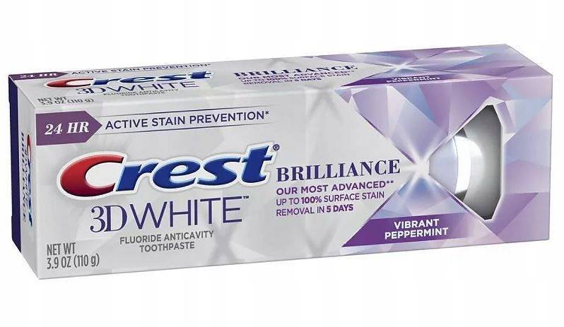 Crest, Brilliance Vibrant Peppermint, зубная паста, 110 г
Crest, Brilliance Vibrant Peppermint, зубная паста, 110 г